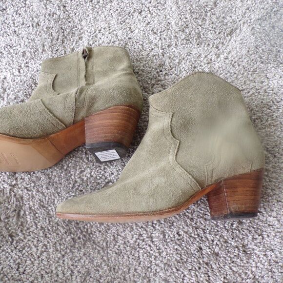 Isabel Marant suede green dicker boots 36 - Picture 5 of 11
